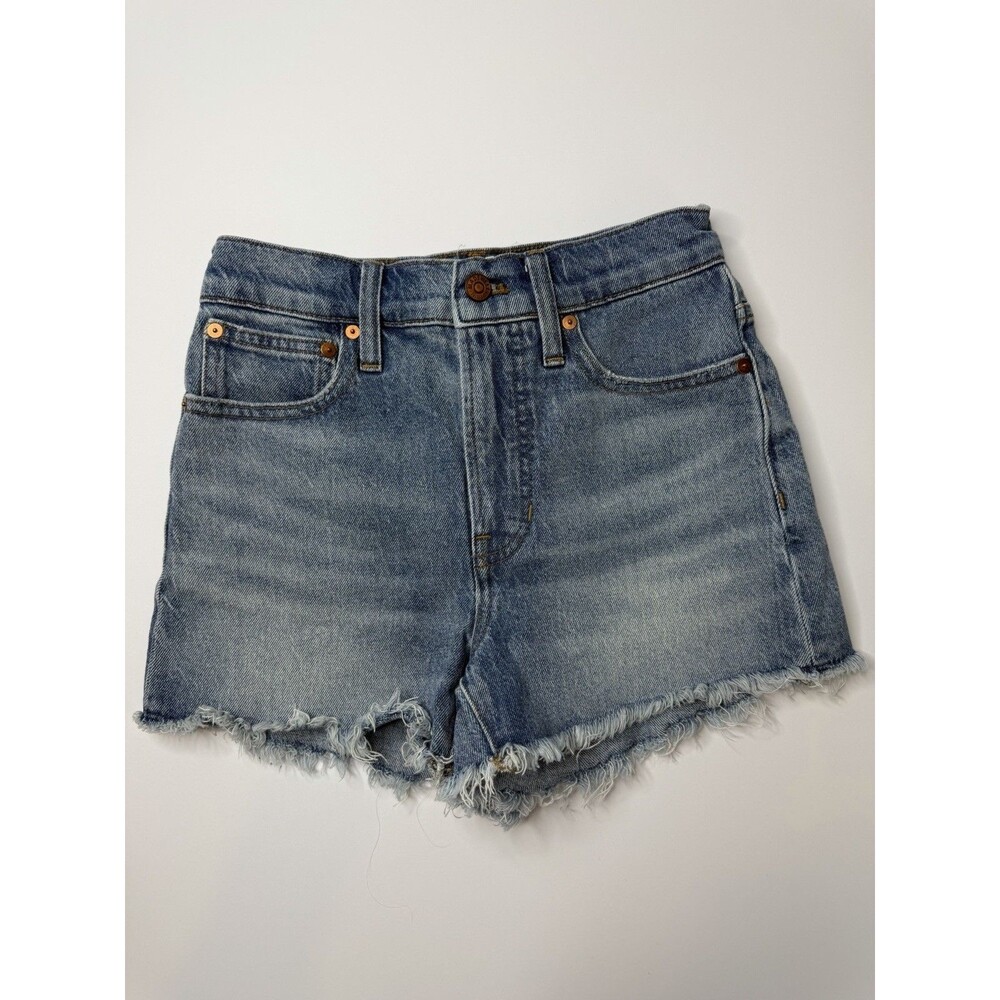 Madewell The Perfect Jean Short Women’s Size 24 High Rise Raw Hem Denim Shorts